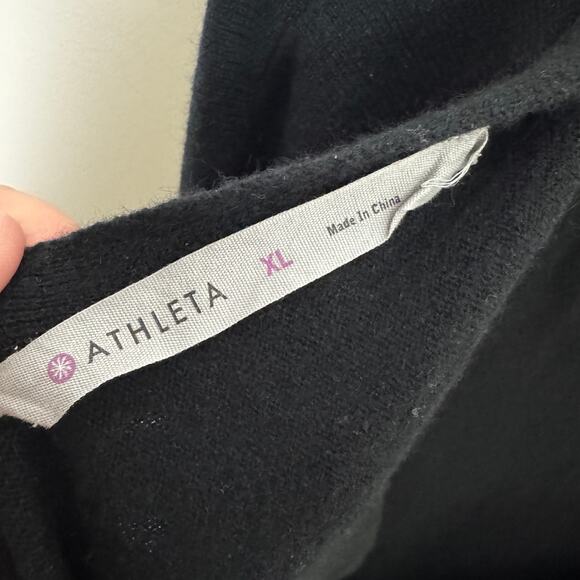 Athleta 100% Cashmere Open Back Long Sleeve Sweater US Women’s XL - Picture 3 of 6